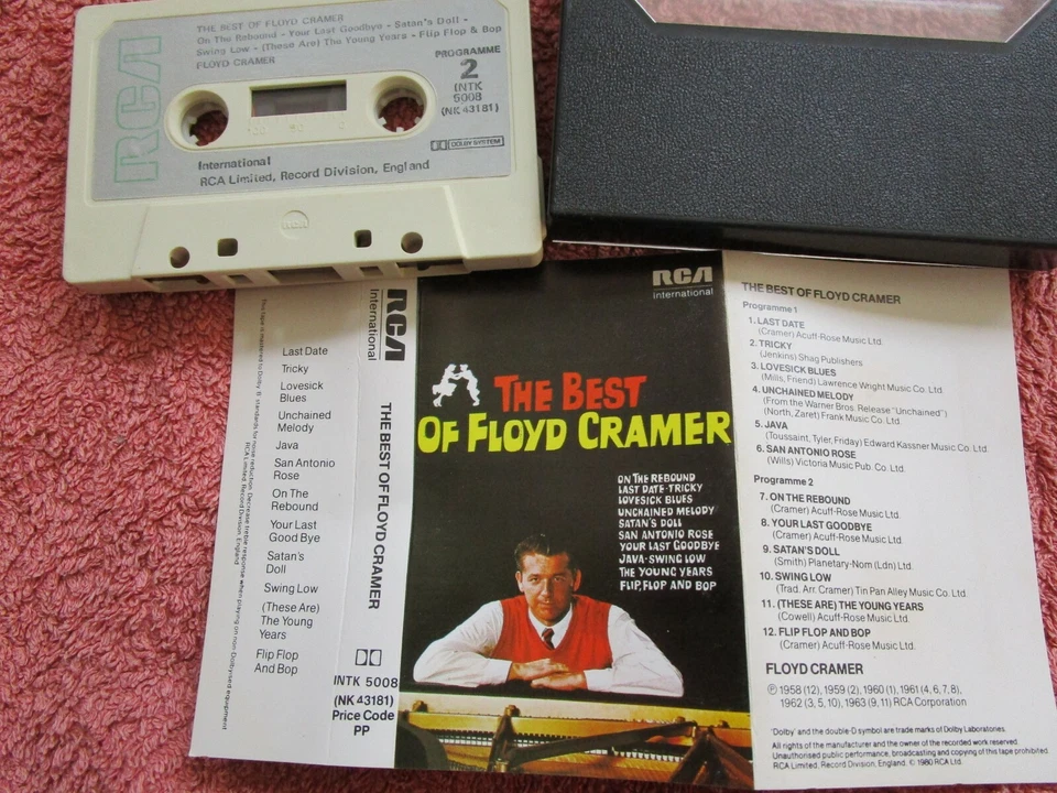 Floyd Cramer ‎– The Best Of Floyd Cramer  RCA International Tape Cassette Album - Image 3 of 4