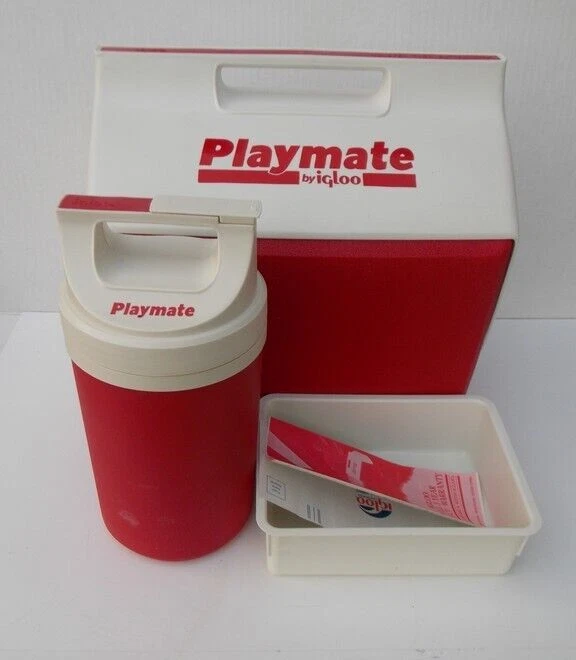 Igloo Playmate Ice Chest Ice Tray Water Cooler Combo Red White