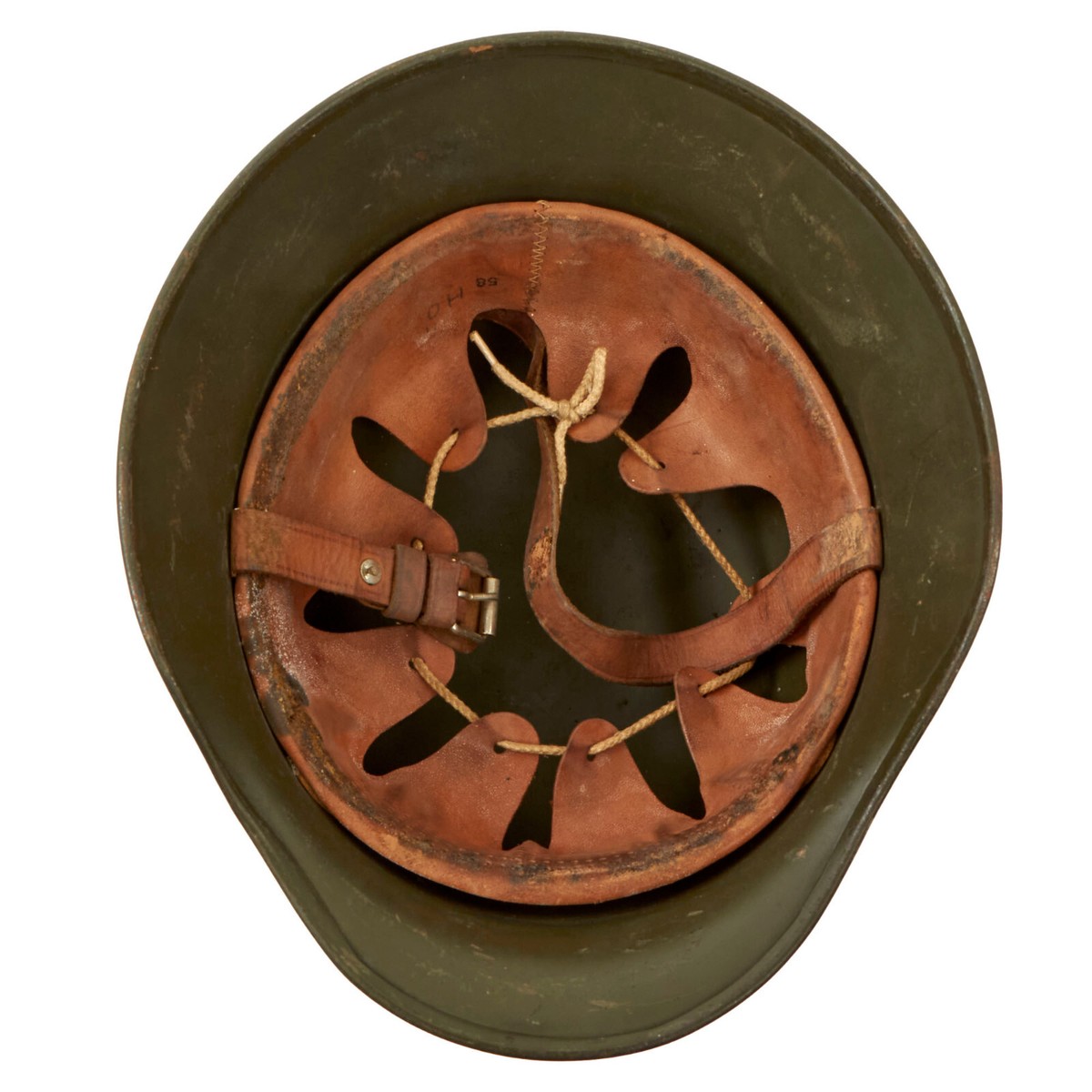 Original Finnish M40/55 WWII Type Steel Helmet Made by Germany
