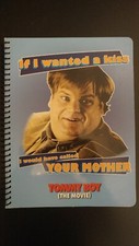 Tommy Boy The Movie Notebook! Chris Farley! (If I Wanted A Kiss) Unique Item! 