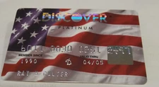 Discover bank credit card debit Collectable "Never USED" Collector grade