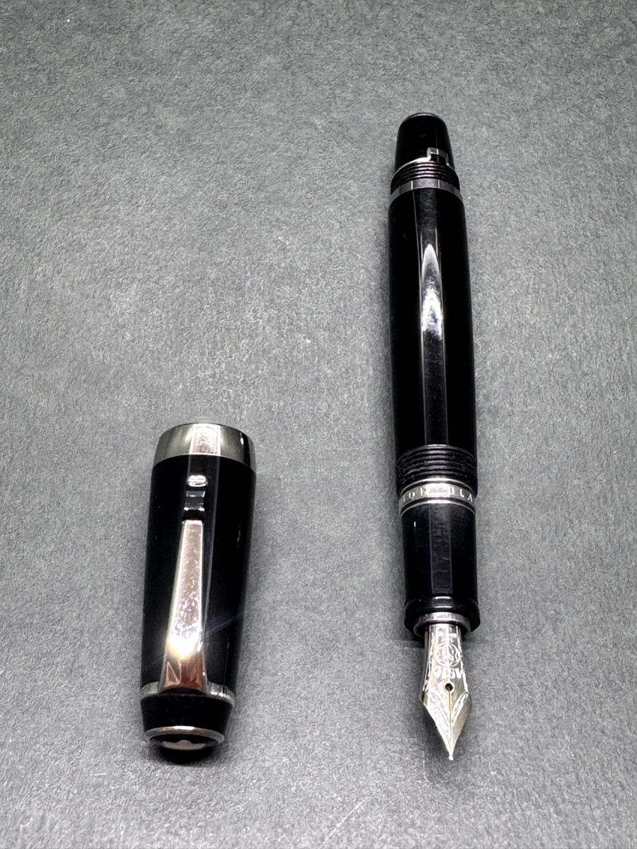 N-MINT] MONTBLANC BOHEME NOIR Fountain Pen Retractable-nib 14K 585