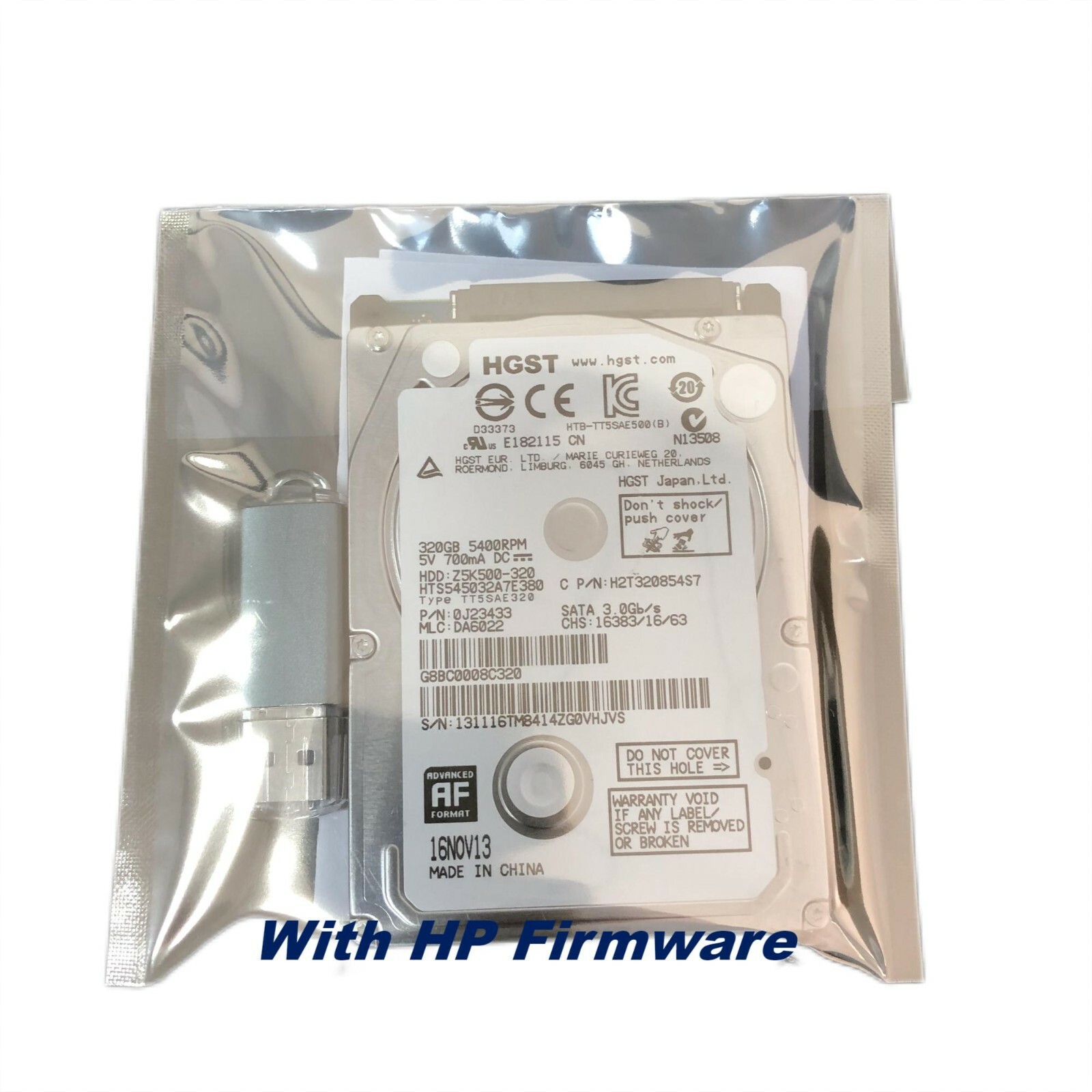 HDD CR650-67001 CR647-67018 For HP Designjet T790 T1300 PS Hard Disk Drive 320G