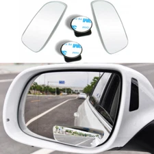 2pcs Universal Car 360° Wide Angle Convex Rear Side View Blind Spot Mirror