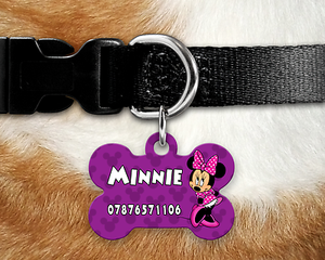 minnie dog tag
