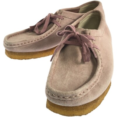 Clarks suede leather wallaby boots 16050 pink 25cm (9.84 in Clarks suede leather wallaby boots 16050 pink 25cm (9.84 in