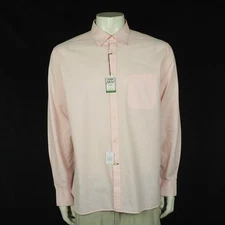 New Jos A Bank 1905 Button Down Shirt Mens Sz XL Pink Tailored Fit Pocket Cotton