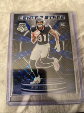 2025 Panini Mosaic - Center Stage Mosaic Jayden Higgins #9 Blue Prizm /99 (RC)