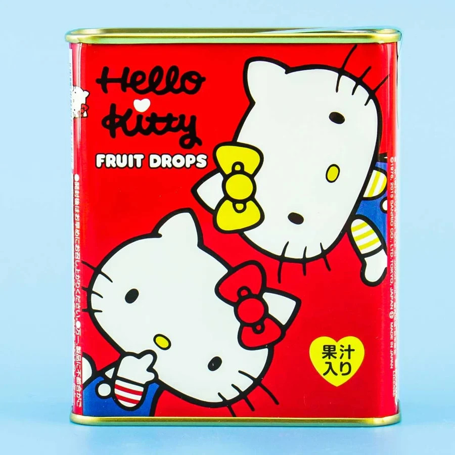 佐久間製菓　Sakuma's ロップちゃん　CANDY 空き缶　内藤ルネ　レトロ Hello Kitty Sakuma Tin Candy Fruit Drops Collectible Sanrio Japan