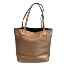 Tory Burch Leather Tote Bag Bronze Rose Gold Hardware Shoulder Bag Ages 14