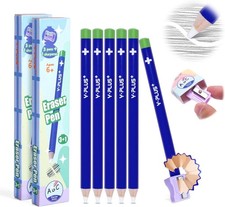 Radiergummi Set 6 Stück im Stift-Design, präzise Radierung für Schule