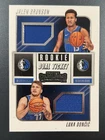 2018-19 Panini Contenders Luka Doncic & Jalen Brunson Dual Ticket Rookie Jersey