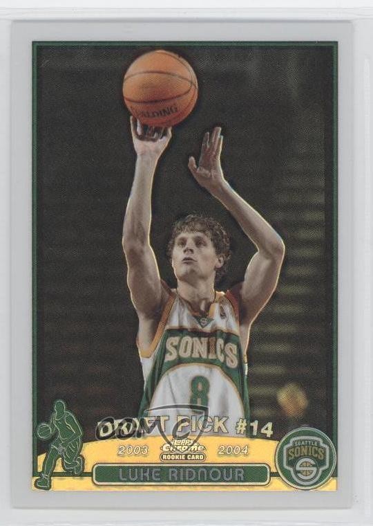 2003-04 Topps Chrome Refractor Luke Ridnour #124 Rookie RC 0i0