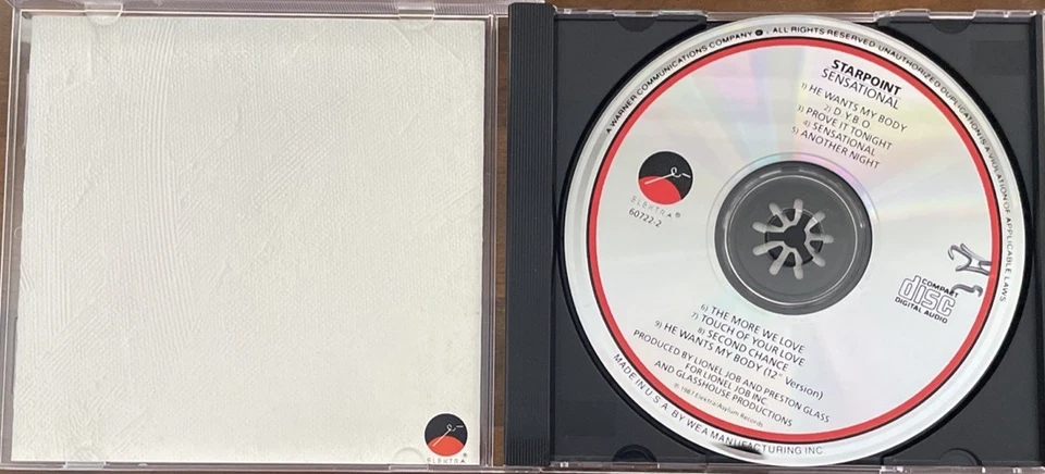 Starpoint - Sensational CD Elektra 960722-2 OG 1987 CD OOP EUC - Image 2 of 4
