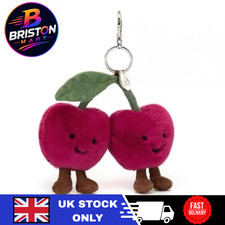 2 PCs Cute Plush Bag Charm Keychain Kawaii Soft Stuffed Toy Key Ring Gift