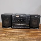 Sony CFD-550 Portable Stereo Boombox AM FM CD Player Tested Read Description