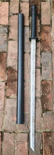 41" Steel Ninja Japanese Samurai Sword Straight Fantasy 30" Blade With Scabbard