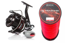Sonik SKS 8000 Beach Surf Sea Fishing Reel  with free ultrasonik red 30lb line