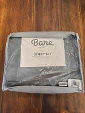 Bare Home King Sheet Set - Luxury Premium Microfiber King Bed Sheets Gray