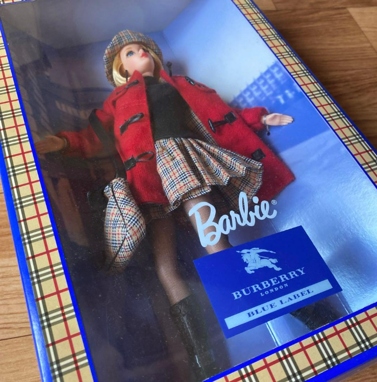 Barbie x Burberry Blue Label Doll Limited Collaboration Japan New