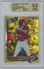 2022 BOWMAN DRAFT CHROME SAPPHIRE REFRACTOR ROOKIE BRADY HOUSE RC /99 BGS 9.5