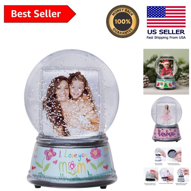 Pawfect House Custom Acrylic Photo Snow Globe