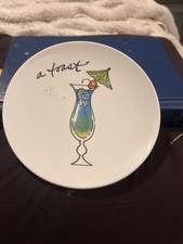 Novogratz 6 Inches Party Plates Melamine Appetizer Snack Salad Brunch Set Of 3