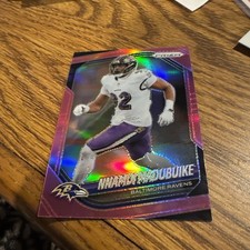 2025 Panini Prizm Nnamdi Madubuike #22 Pink Prizm  Baltimore Ravens