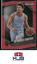 2024-25 Panini Prizm Black De'Andre Hunter Red Prizms #/299 #138 Cavaliers