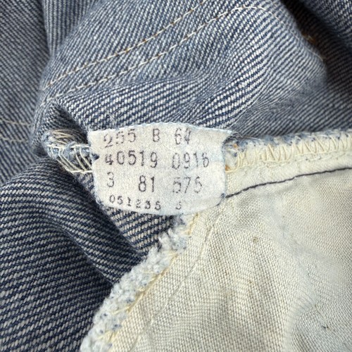 Vintage Levis 519 pomarańczowe dżinsy w zakładce męskie 32x32 Made in USA niebieski dżins 40519-0916 - Zdjęcie 2 z 9