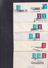 GB Concorde special pmks choice 1976 to 1982 covers Heathrow Bristol Derby M ter