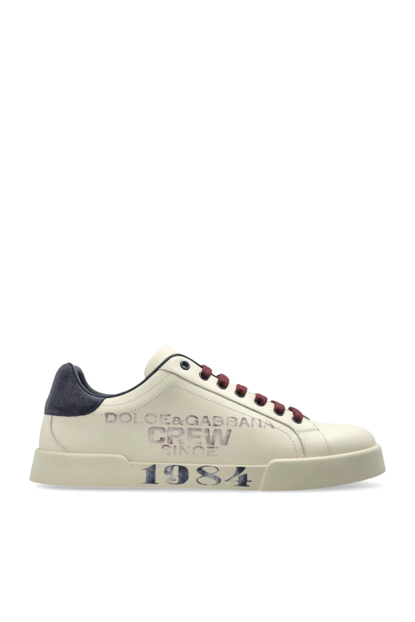 Baskets Blanches Homme Dolce & Gabbana D&G - Taille UK 7, Cuir - Occasion Très Bon état