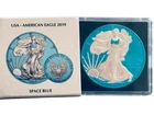 Silver AMERICAN EAGLE SPACE BLUE 2019 1 oz Silver Collector Coin 253/500
