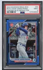 Bowman 2024 Pete Crow-Armstrong Chrome Blue Mojo Refractor Cubs # /150 PSA 9