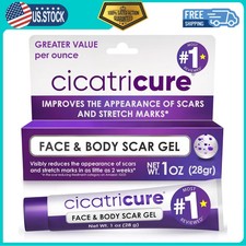 Cicatricure Advanced Scar Gel for Face and Body 1 oz 28g Treatment for Scars