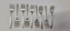 9 International Sterling Silver Prelude Pattern Salad Forks 315 Grams Grt Cond.
