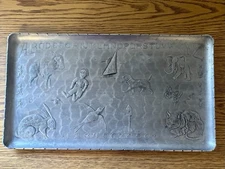 Wendell August Forge Vintage HandForged Child/Nursery Tray Animals/Alphabet #350