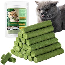 120g/4.23oz Cat Grass Teething Stick Hairballs,Chew Sticks Cats,Catnip Toys