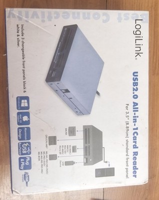 LOGILINK CR0012 CARD READER USB 2.0 INTERNER KARTENLESER ALL IN ONE #GK6658