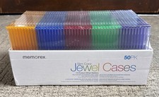 CD/DVD Slim Jewel Cases, Color, 50 Pack New