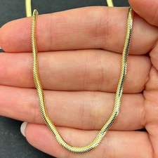14K Gold 2.6mm Snake Chain (Solid Links) 16"-20"