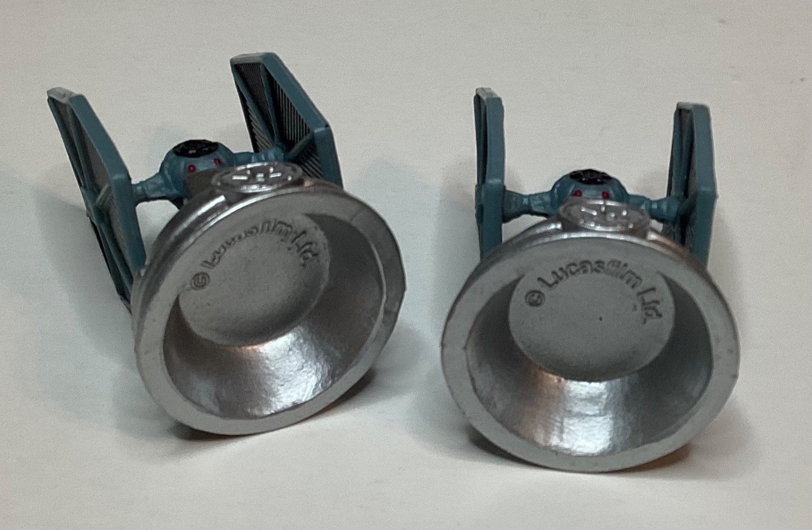 LOT OF 2 STAR WARS GALACTIC EMPIRE TIE FIGHTER PAWN CHESS PIECES- LUCASFILM LTD.