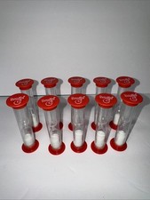 10 Sand Timer Hourglass 60 Seconds 1 Minute Game Kitchen /Plastic Red