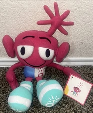 NWT Vintage 98' Primeco Cell Phone Primetheu 13" Pink Alien Mascot Monster Plush