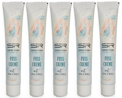 5 x Fußreme mit 10% Urea Creme Balsam Fußbalsam Pflege Beauty Sabrina Rudnik NEU