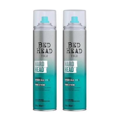 Bed Head by TIGI Hard Head Haarspray für extra starken Halt, 385 ml, 2er Pack
