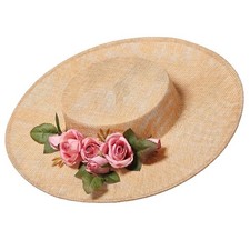 COSDREAMER Victorian Hat Womens Girls Tea Party Hats Vintage Flowers Flat
