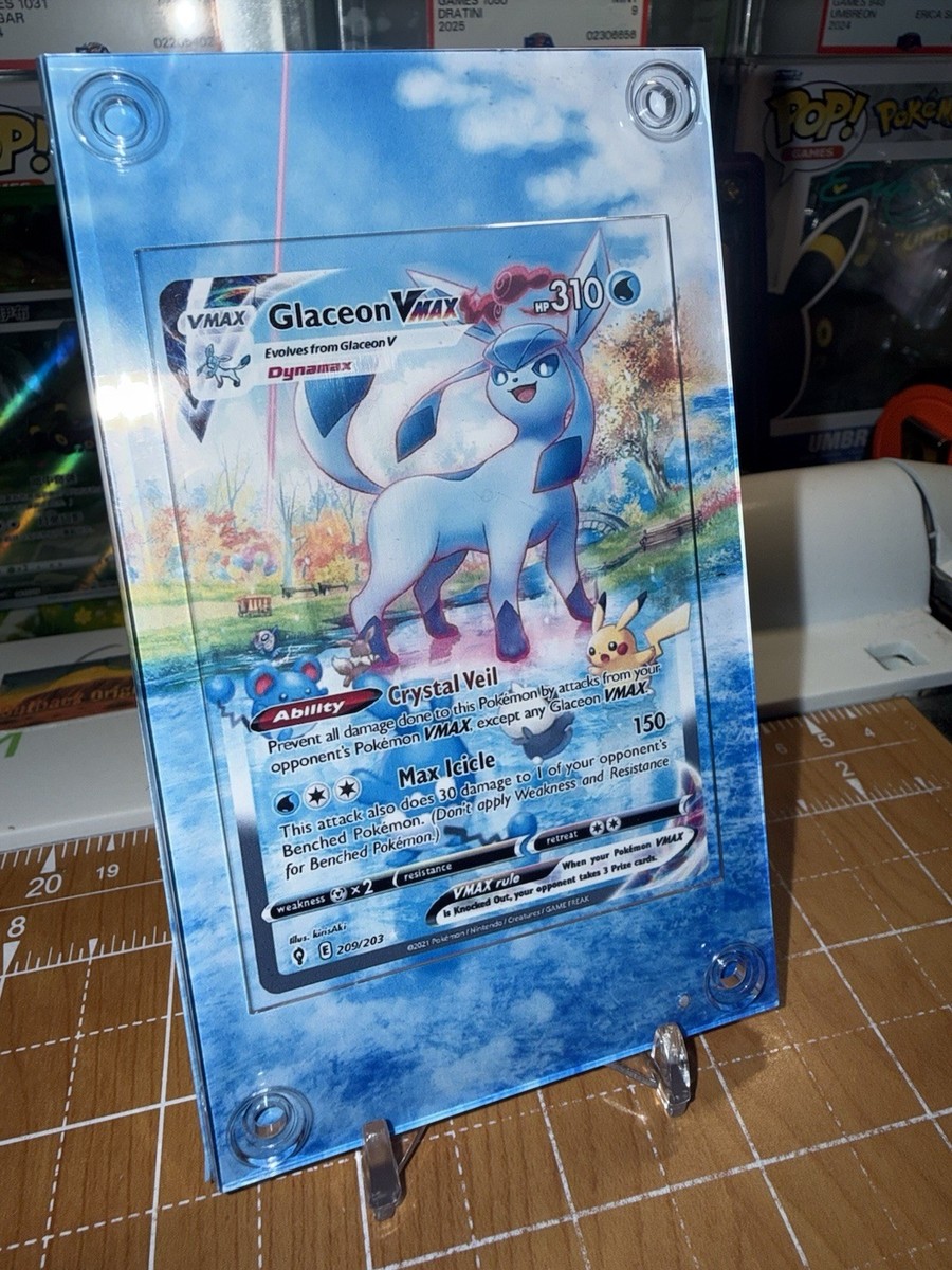 Glaceon VMAX 209/203 Evolving Skies Pokemon Extended Artwork Case