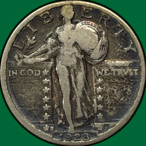 1928-S Standing Liberty Quarter Very Fine VF Coin #33045