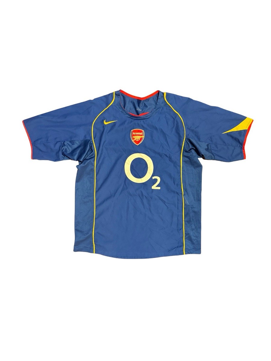 Vintage Nike Arsenal FC 2002 Invincibles Era Soccer Jersey Blue